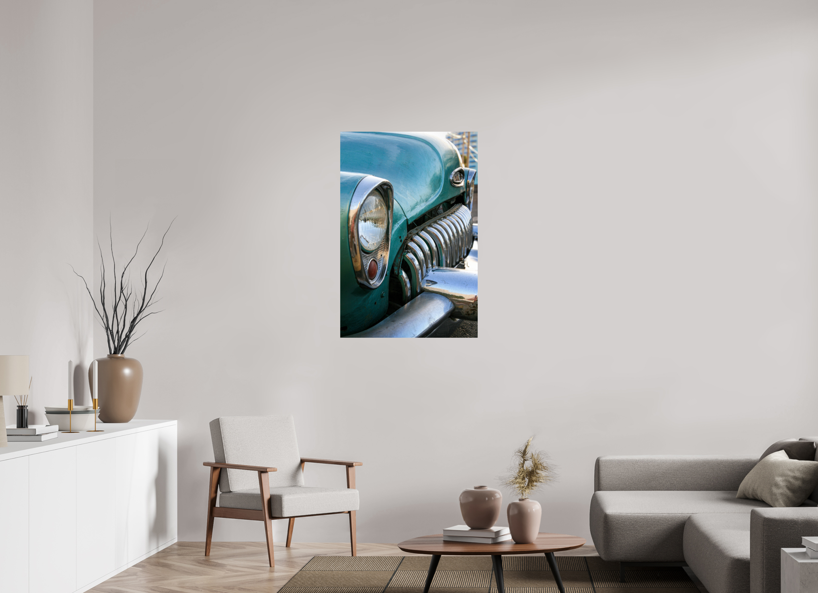 70 x 105 cm, ChromaLuxe HD Metal Print '53 Buick Special