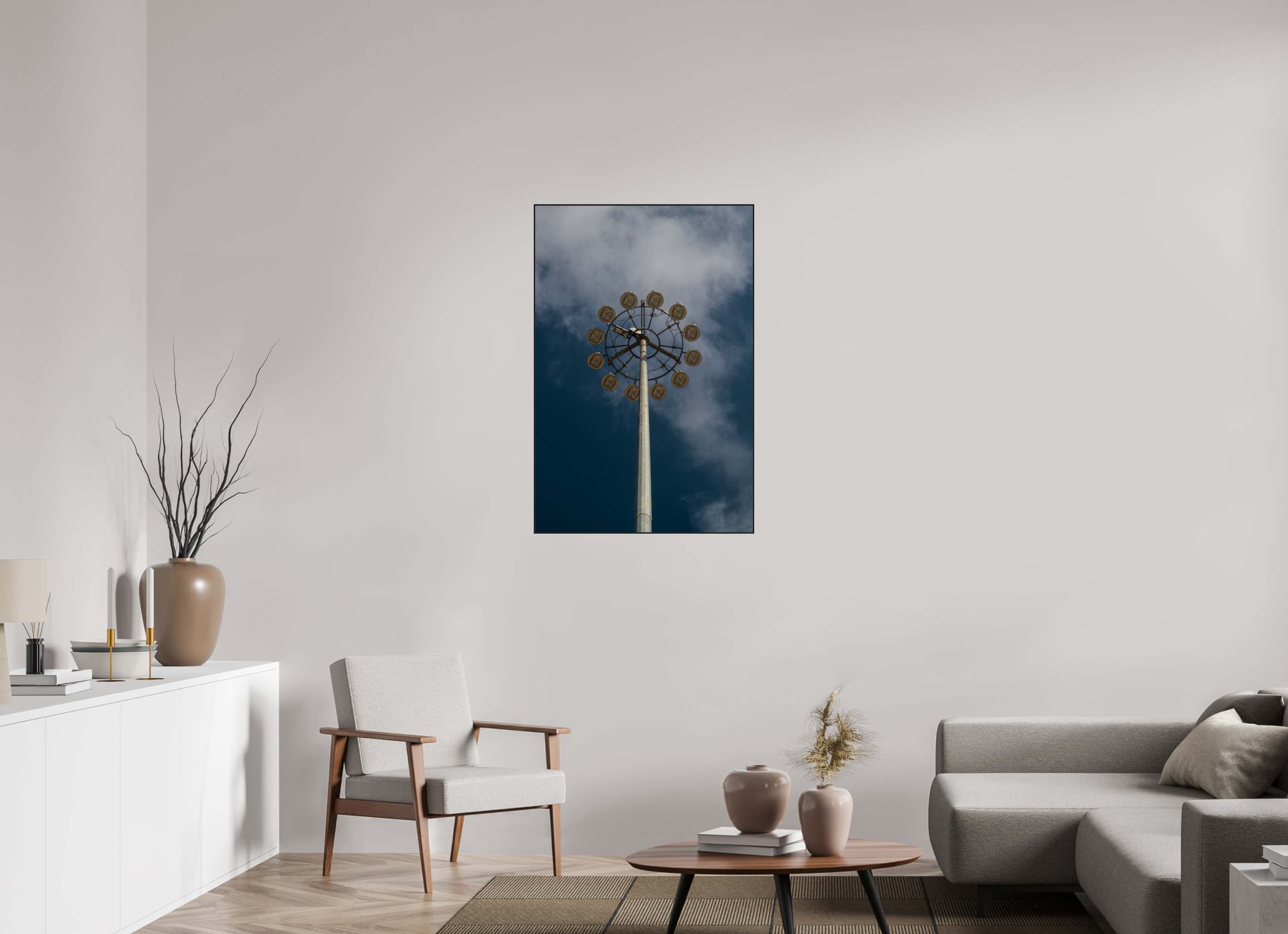 70 x 105 cm, Solid Wood ArtBox Urban Flower