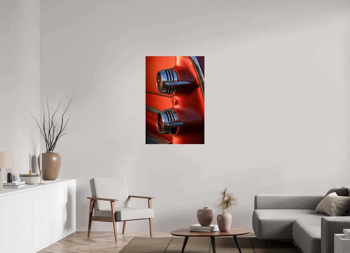 70 x 105 cm, ChromaLuxe HD Metal Print Tail Light