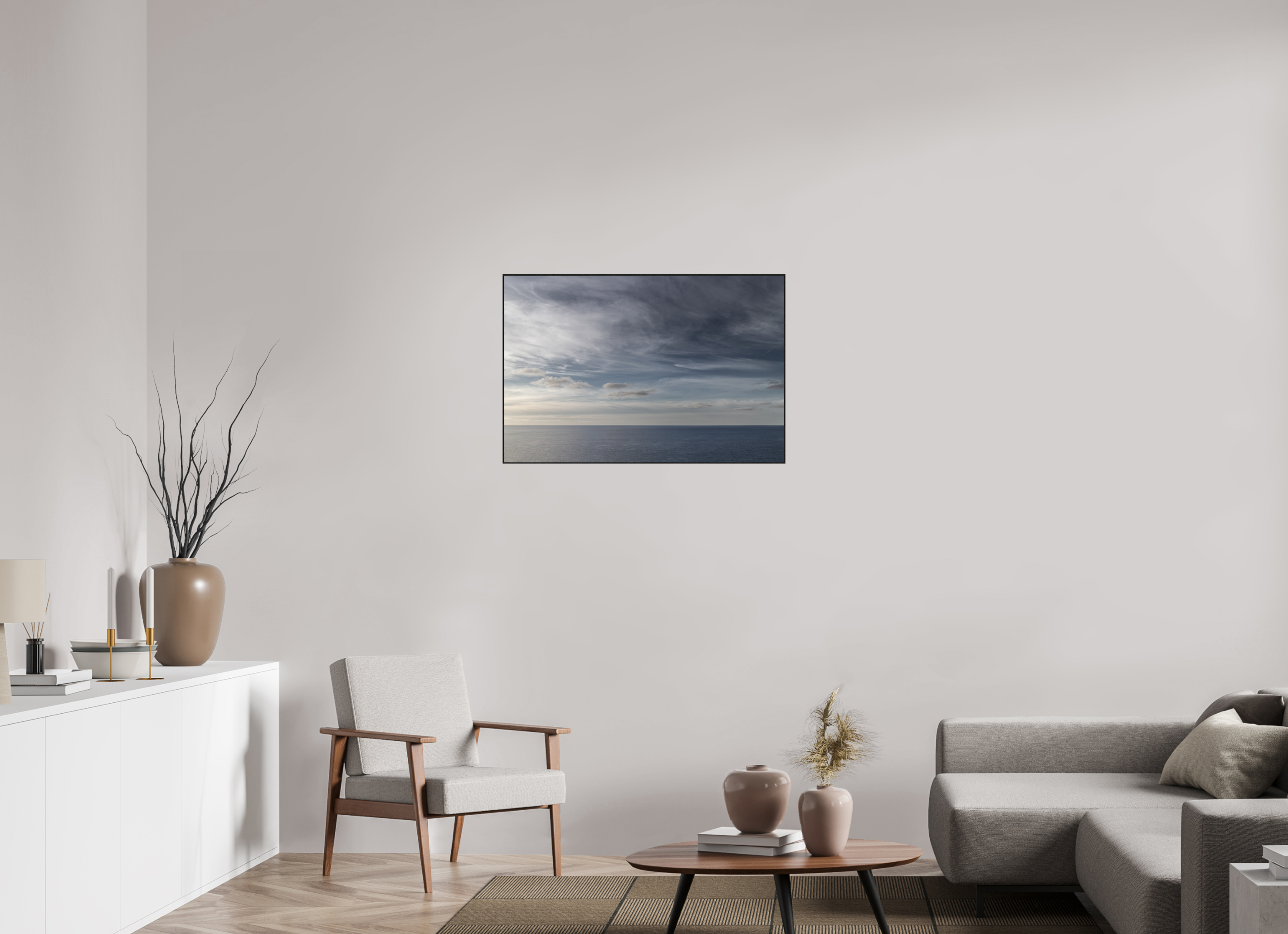 90 x 60 cm, Solid Wood ArtBox Ocean