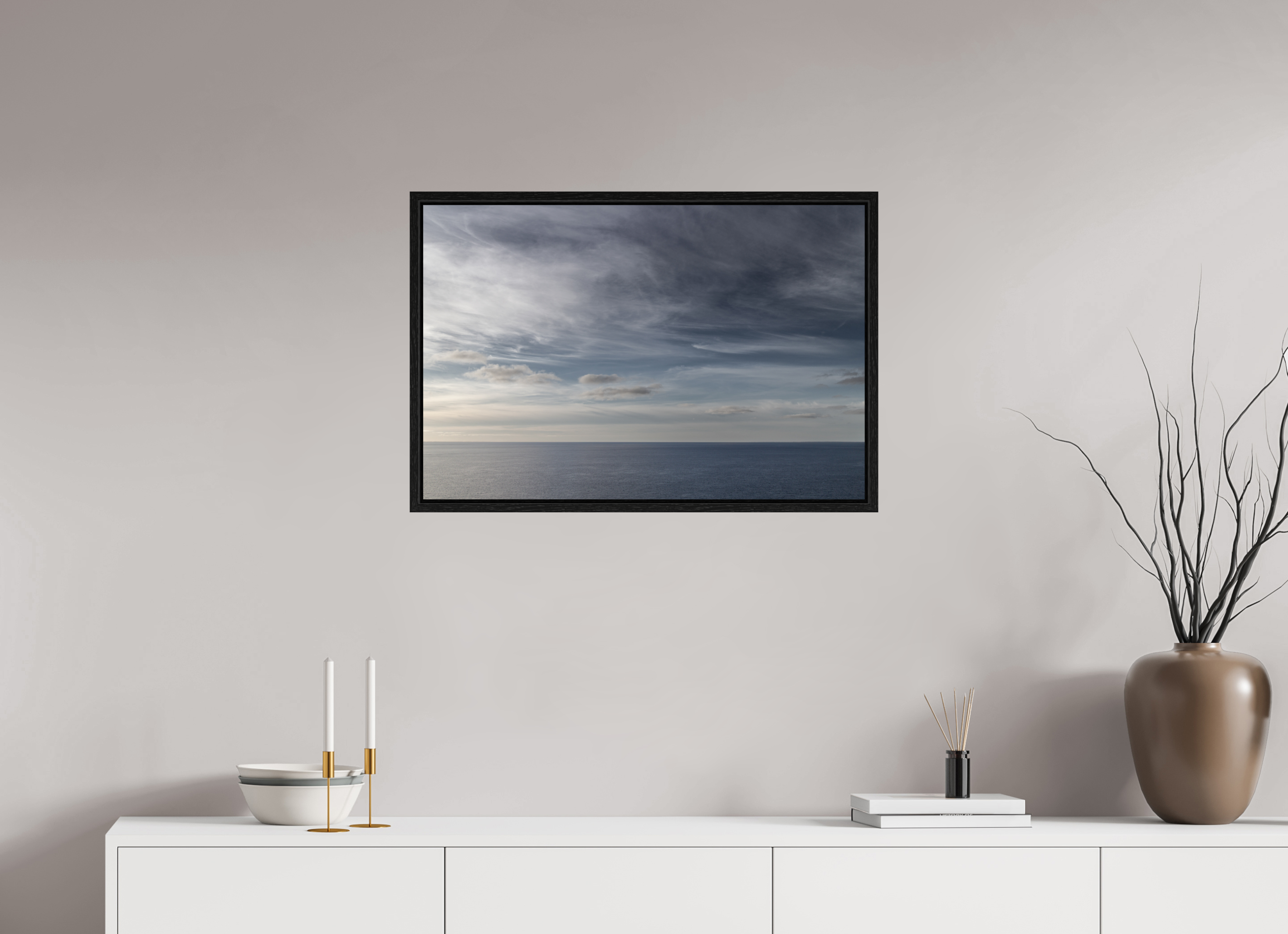 75 x 50 cm, Floater Frame Ocean