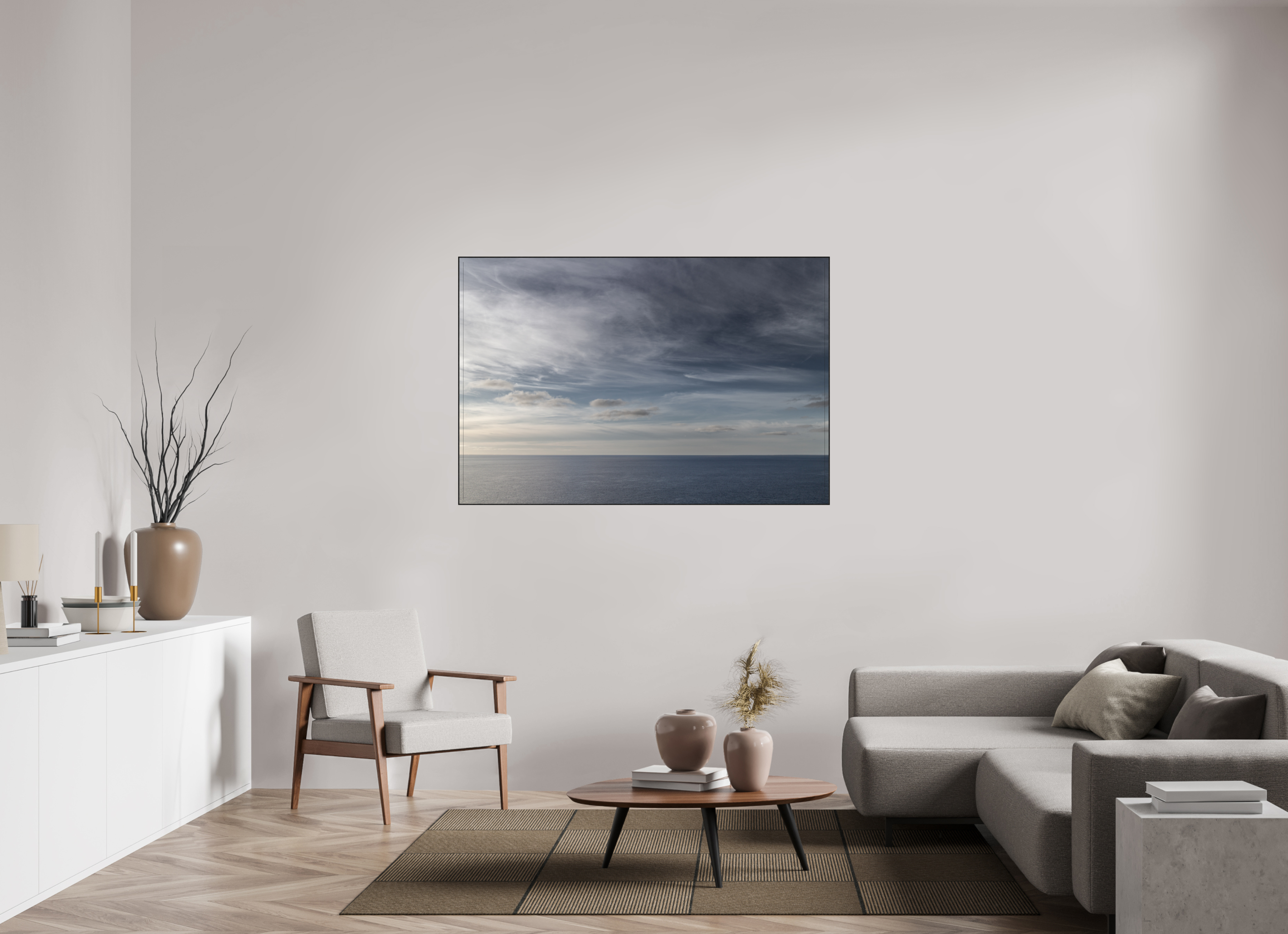 150 x 100 cm, Solid Wood ArtBox Ocean