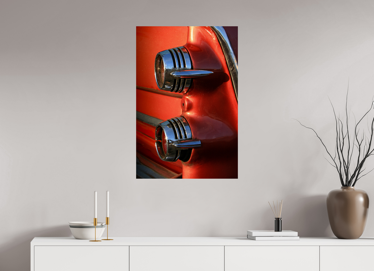 60 x 90 cm, ChromaLuxe HD Metal Print Tail Light