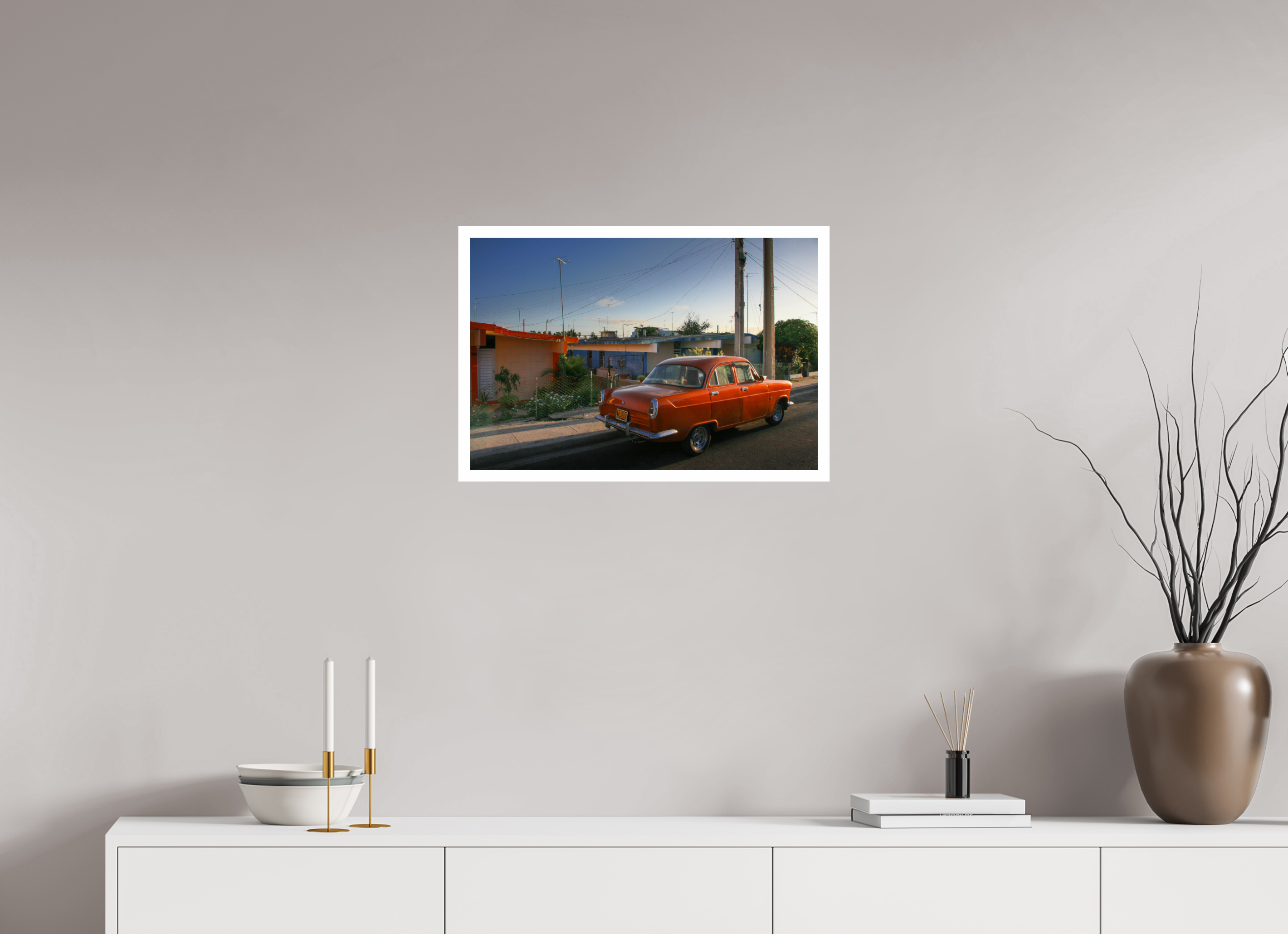 60 x 40 cm, Photo Print On Crystal DP II '56 Ford Consul