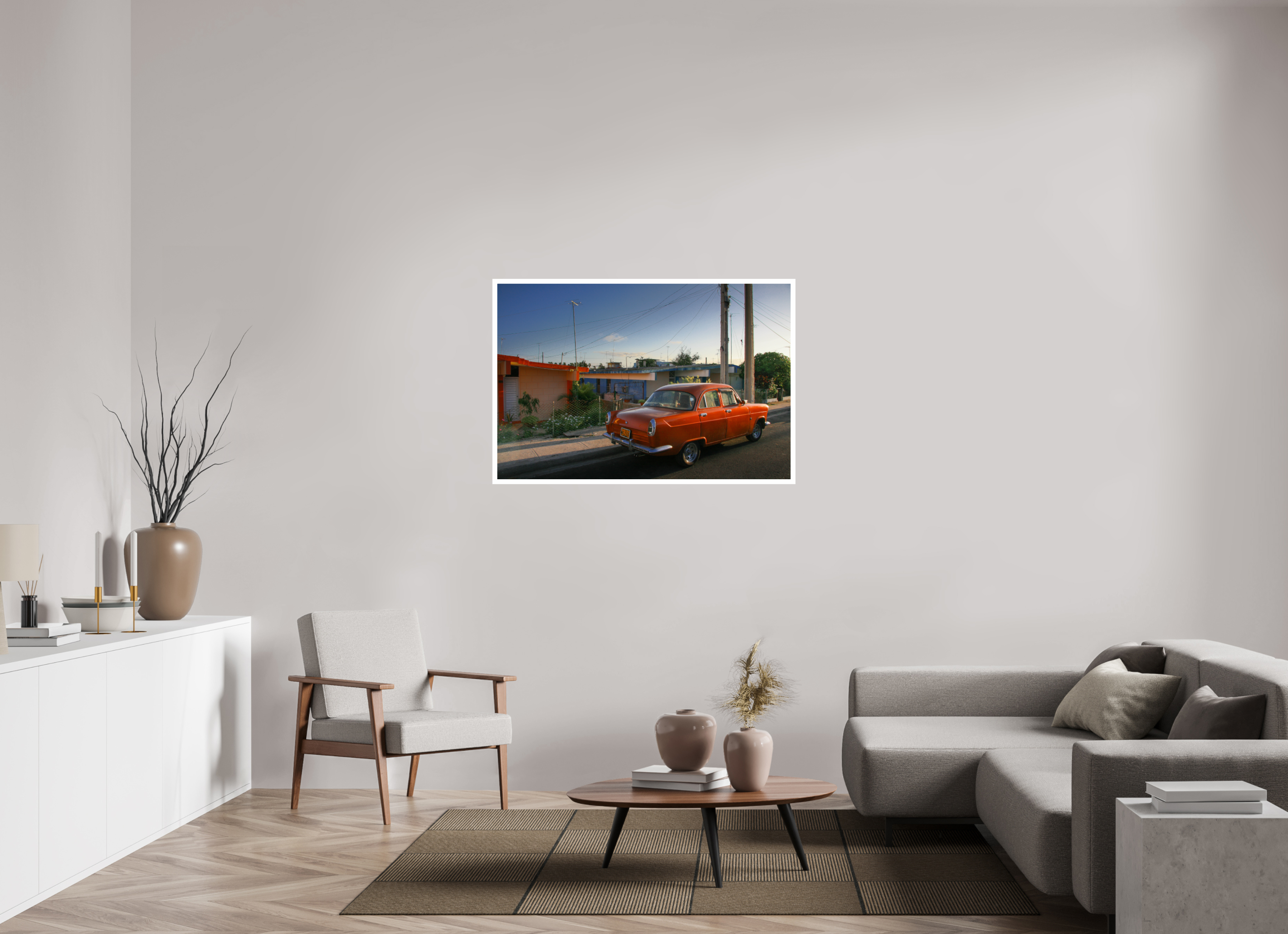 120 x 80 cm, Photo Print On Crystal DP II '56 Ford Consul