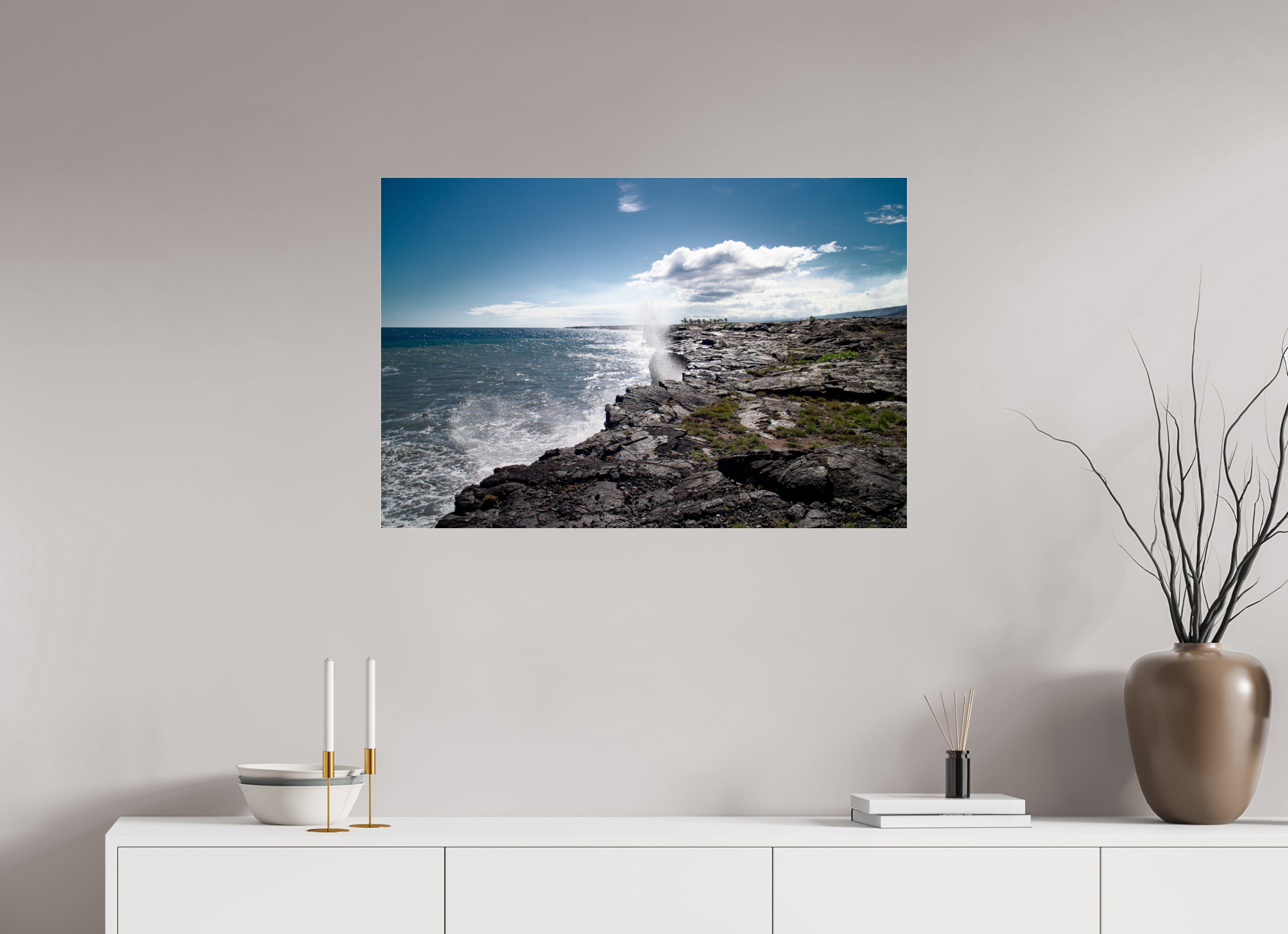 90 x 60 cm, Photo Print Under Acrylic Glass Hawaii