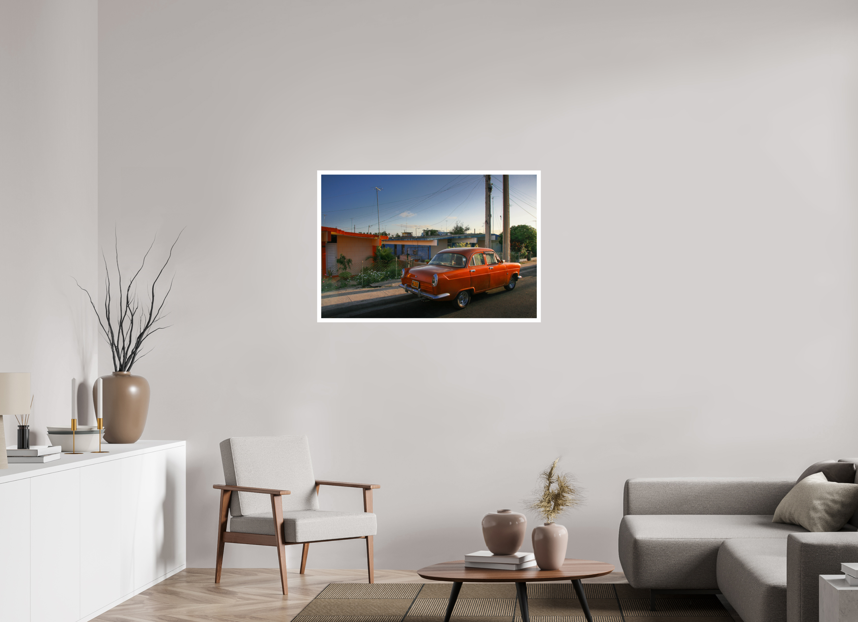 105 x 70 cm, Photo Print On Crystal DP II '56 Ford Consul