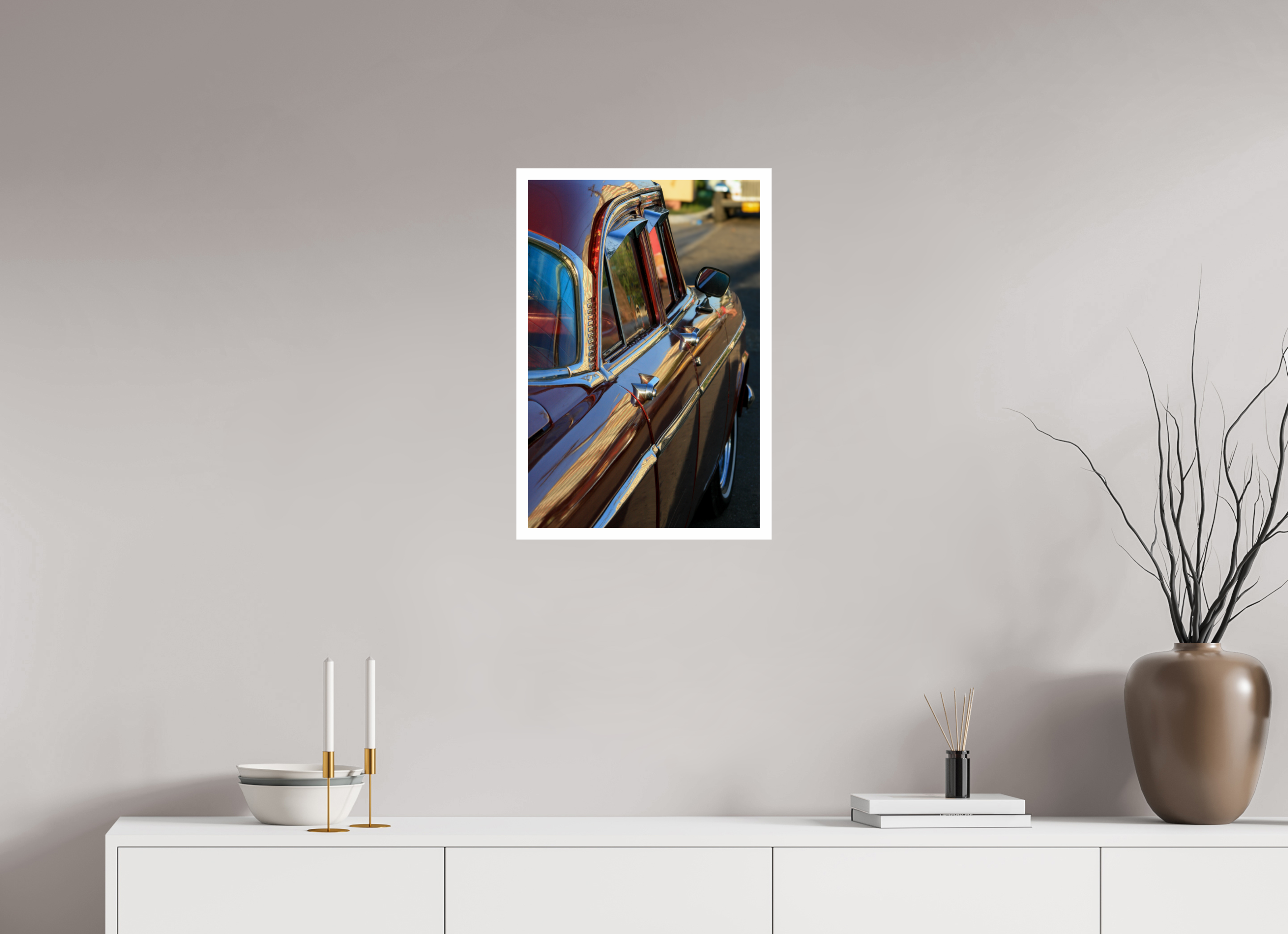 40 x 60 cm, Photo Print On Crystal DP II '56 Chevy Bel Air