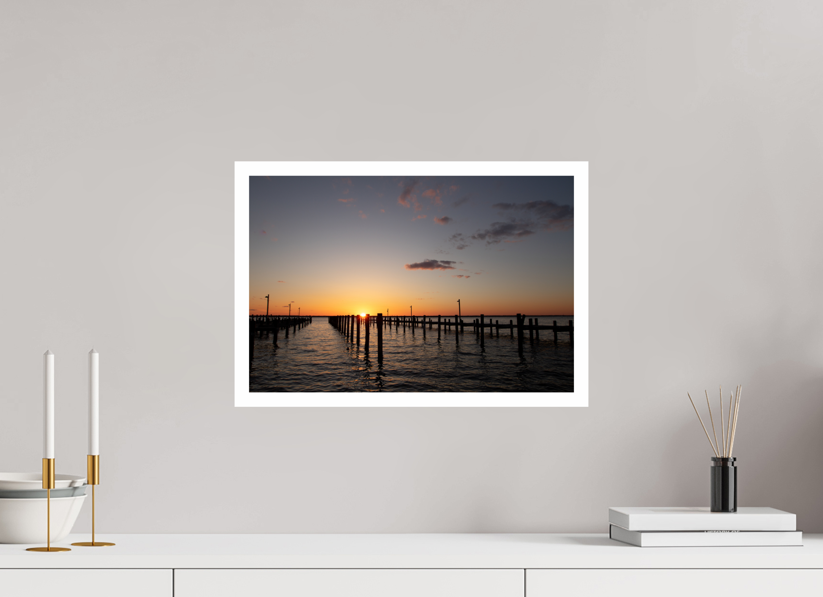 45 x 30 cm, Photo Print On Crystal DP II Sunset