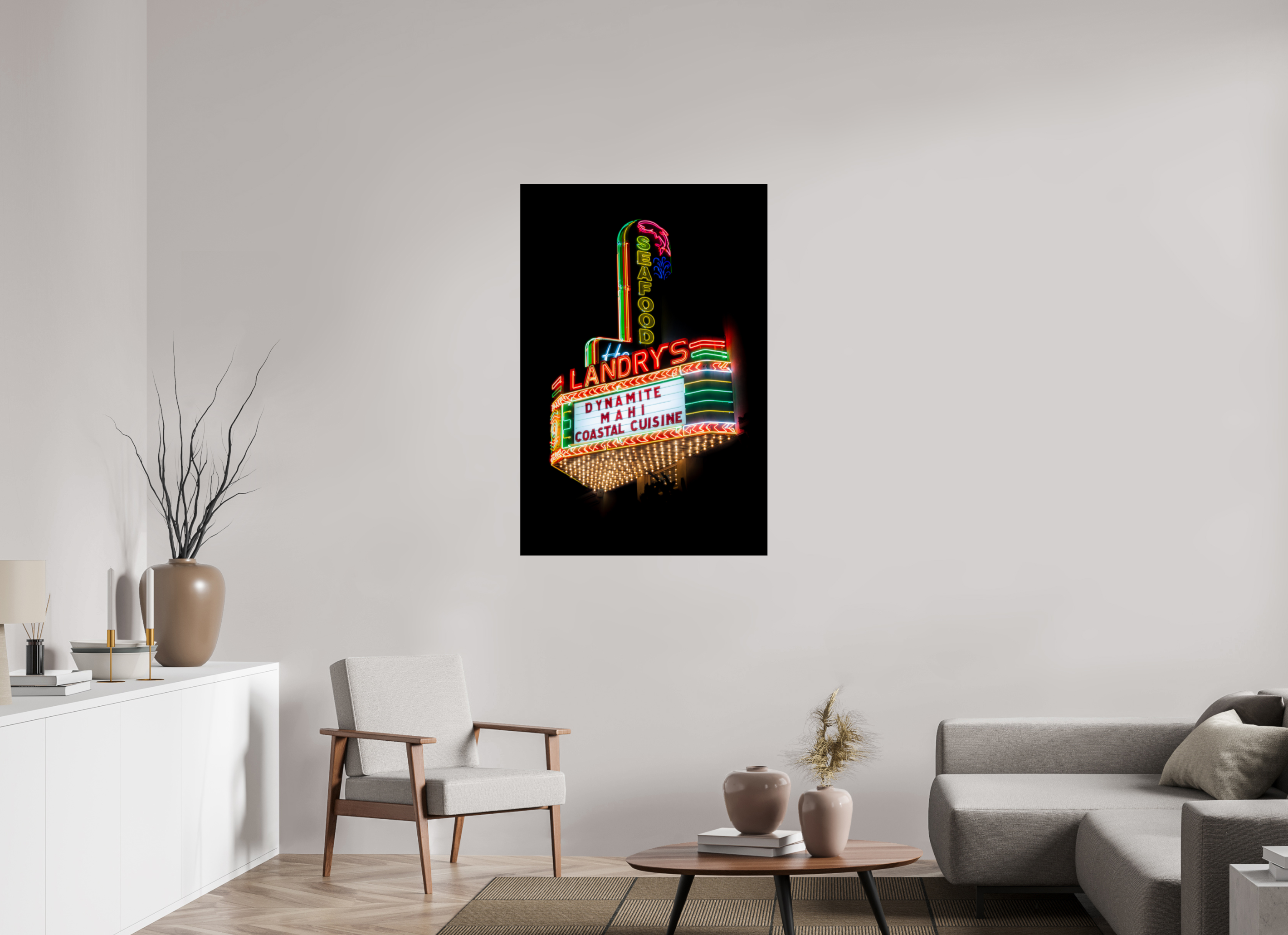 80 x 120 cm, Photo Print Under Acrylic Glass Landry's Seafood