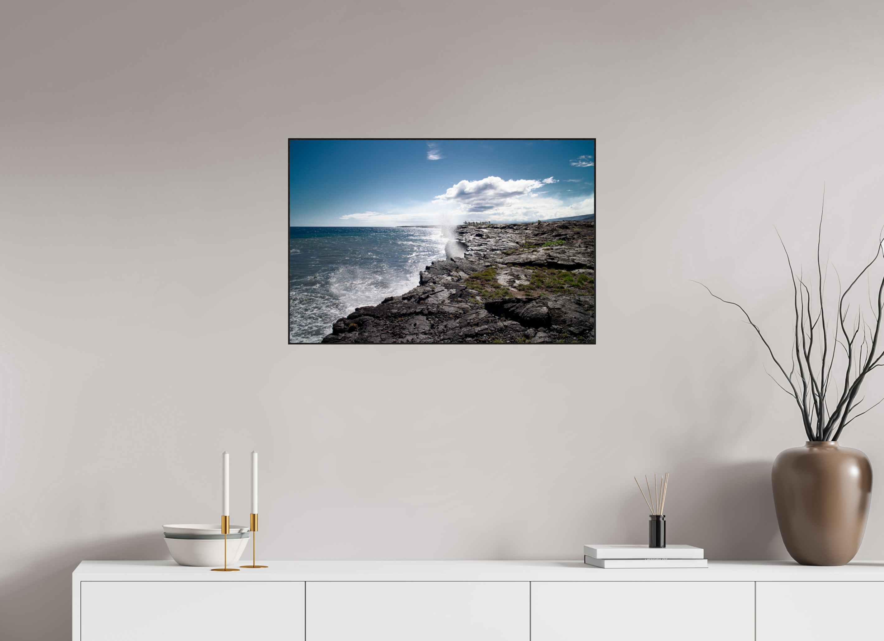 75 x 50 cm, Solid Wood ArtBox Hawaii