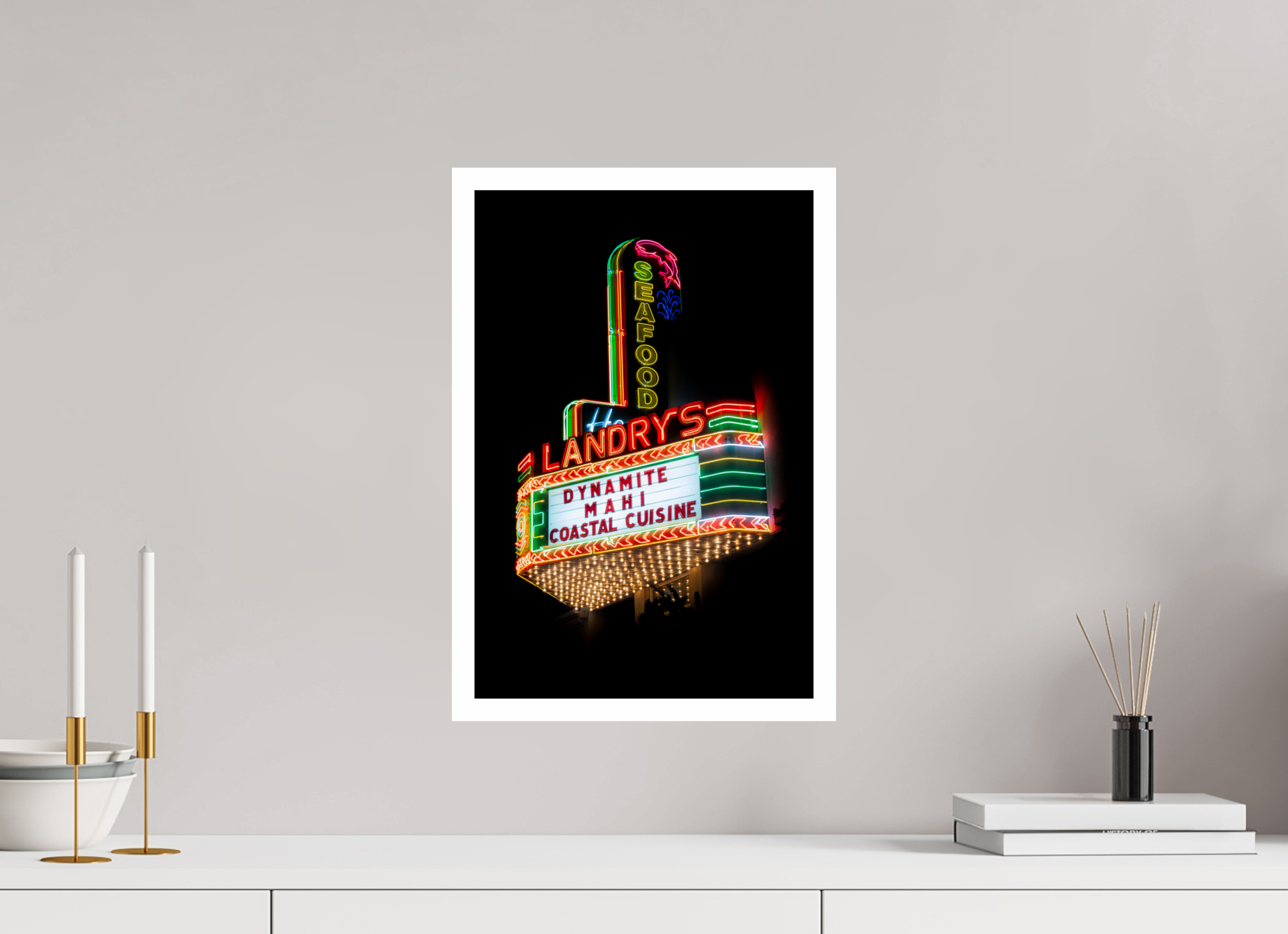 30 x 45 cm, Photo Print On Crystal DP II Landry's Seafood
