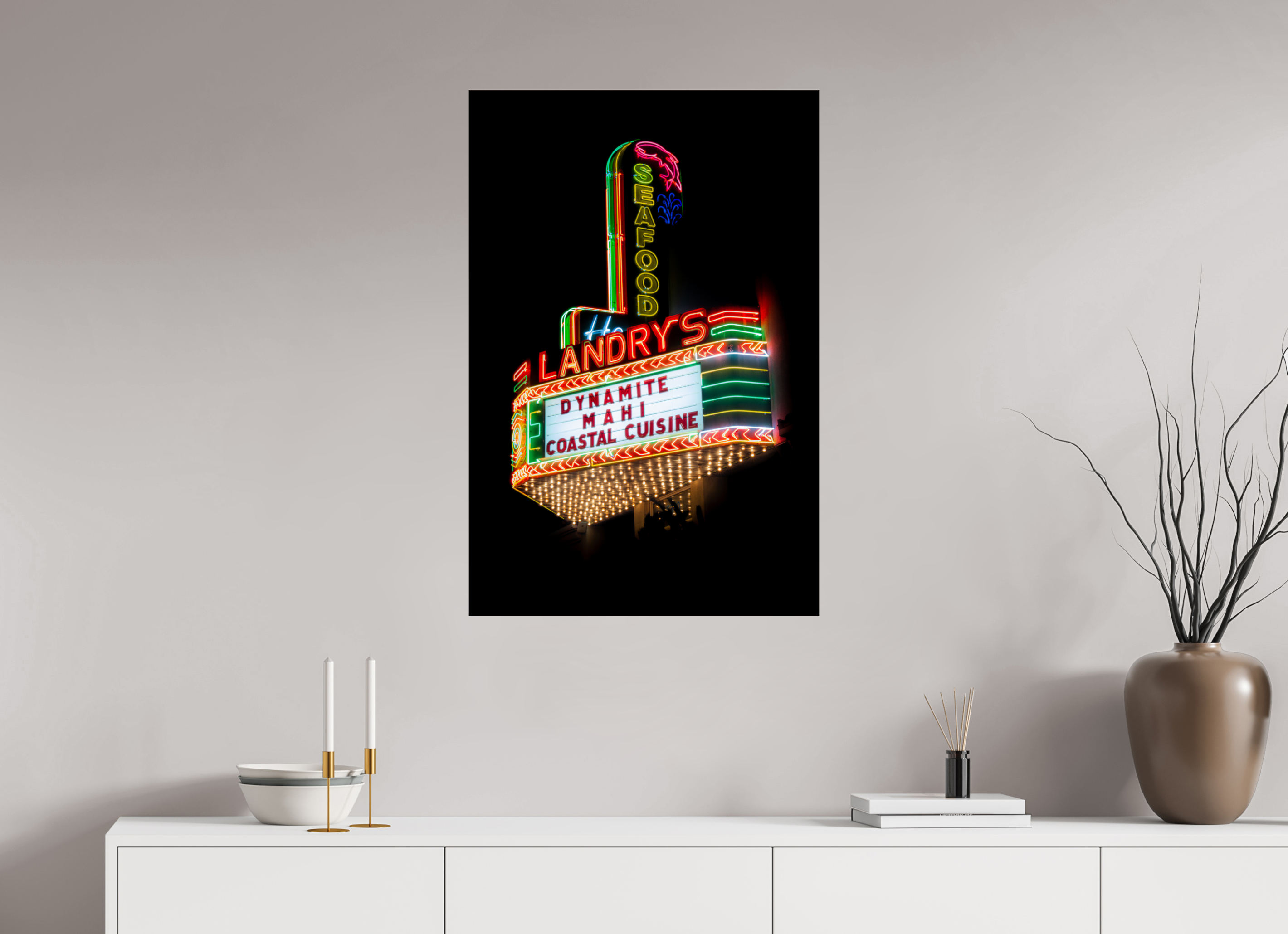 60 x 90 cm, Photo Print Under Acrylic Glass Landry's Seafood