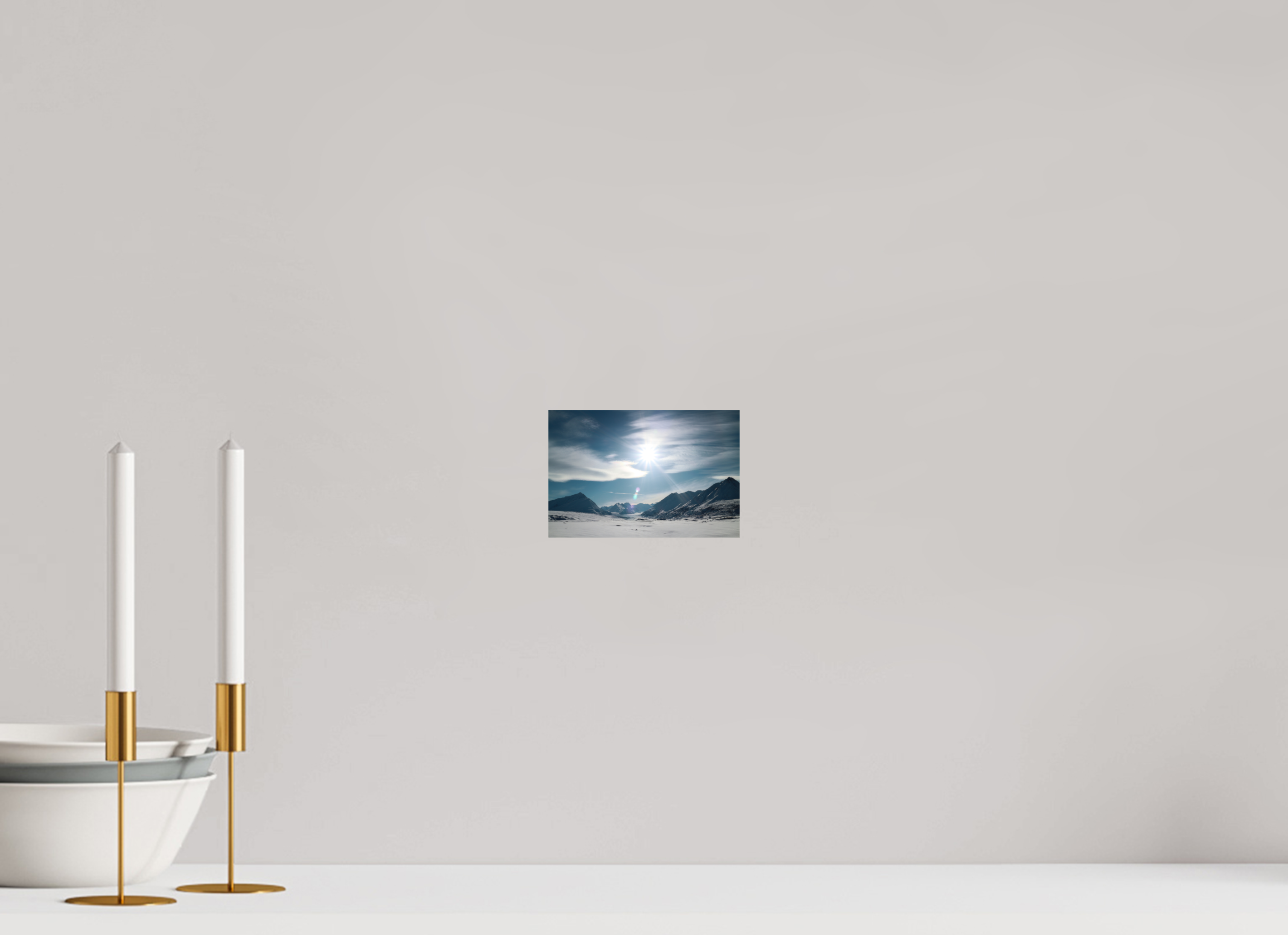 15 x 10 cm, Print on Aluminum Dibond Alaskan Mountain Pass