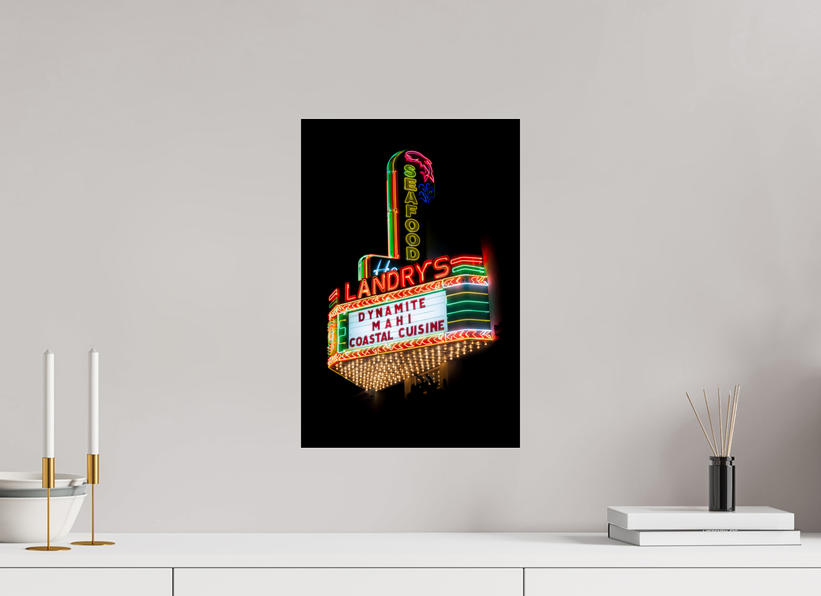 30 x 45 cm, Photo Print Under Acrylic Glass Landry's Seafood