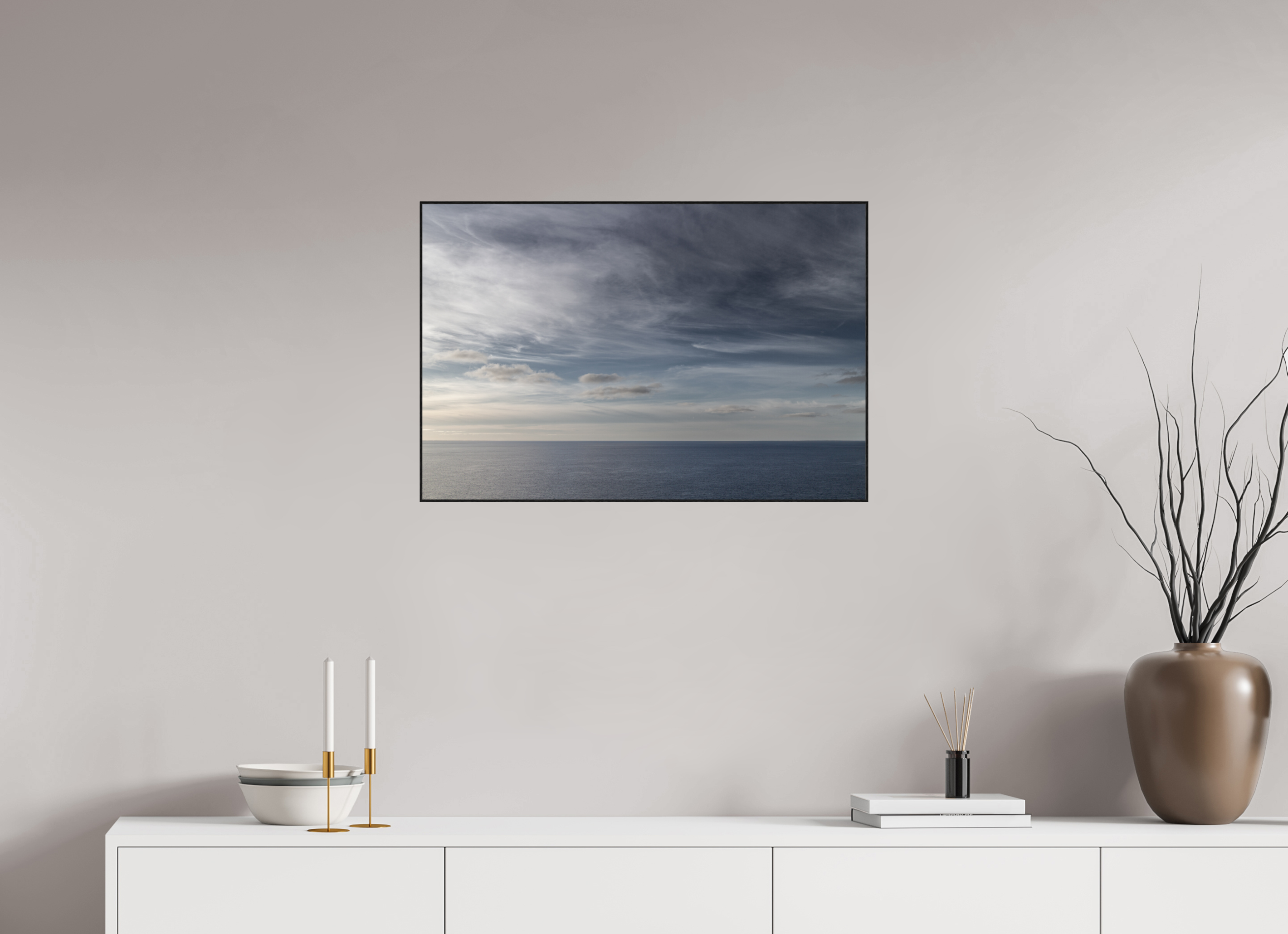 75 x 50 cm, Solid Wood ArtBox Ocean