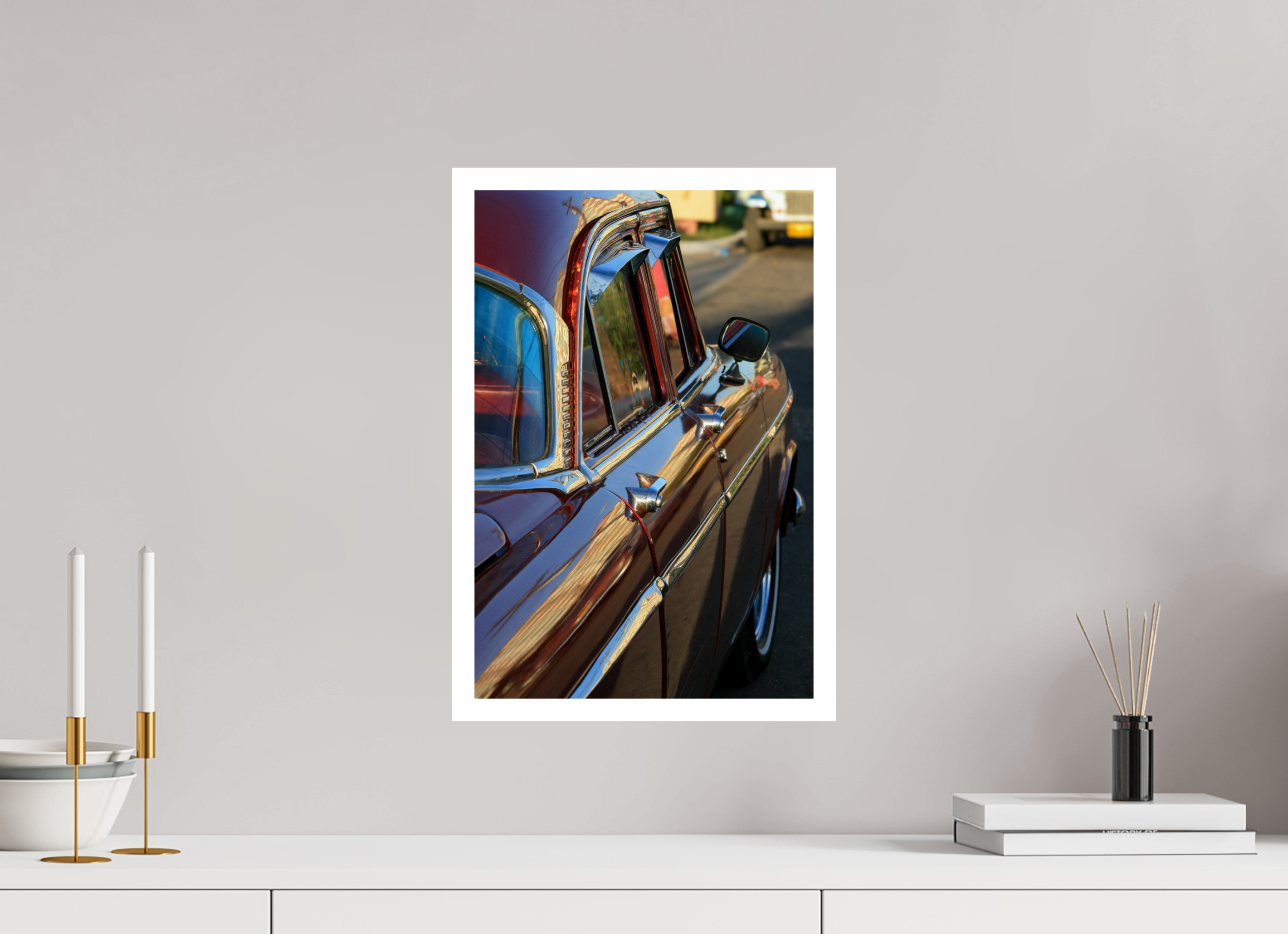 30 x 45 cm, Photo Print On Crystal DP II '56 Chevy Bel Air