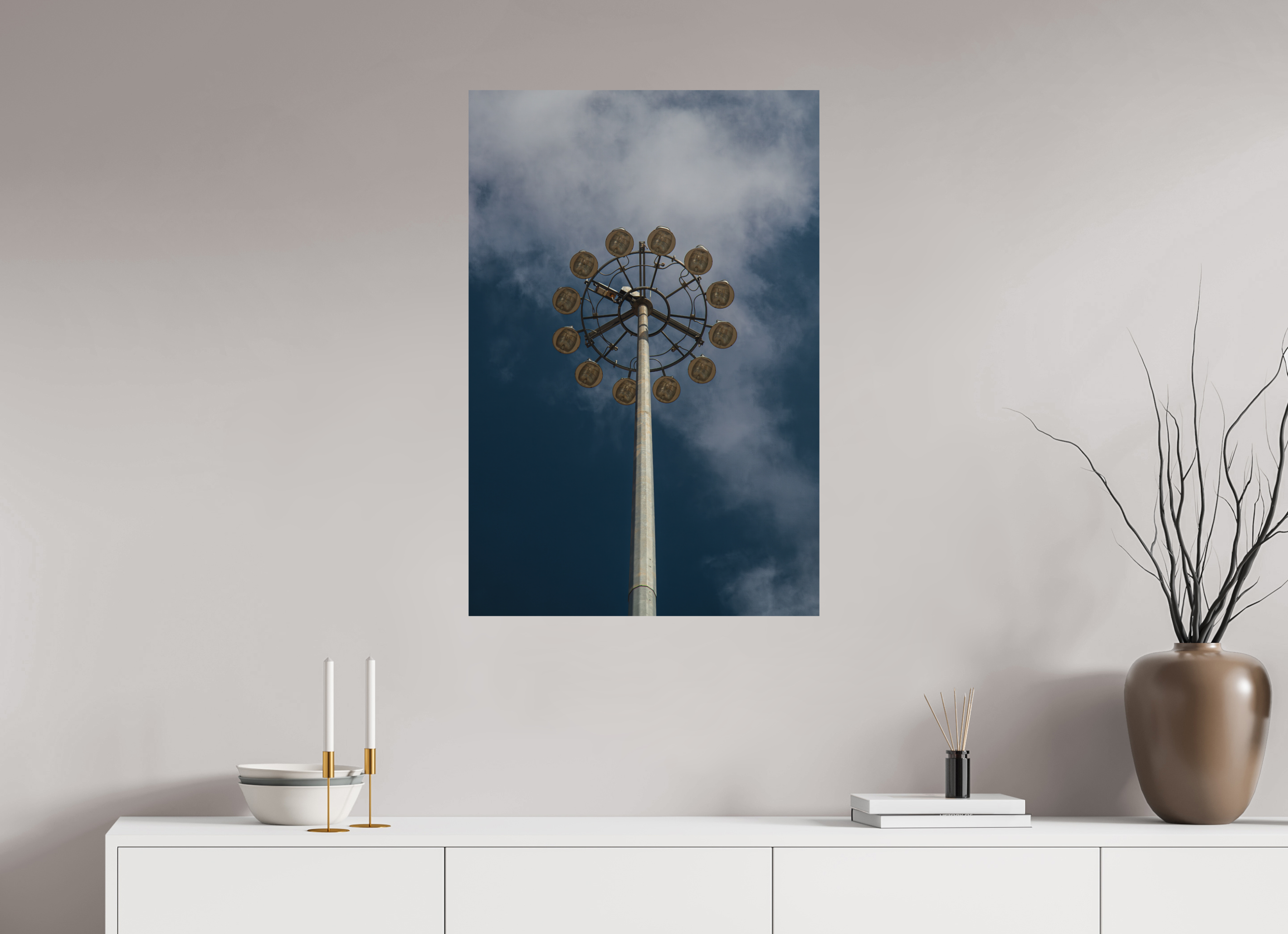 60 x 90 cm, Print on Aluminum Dibond Urban Flower