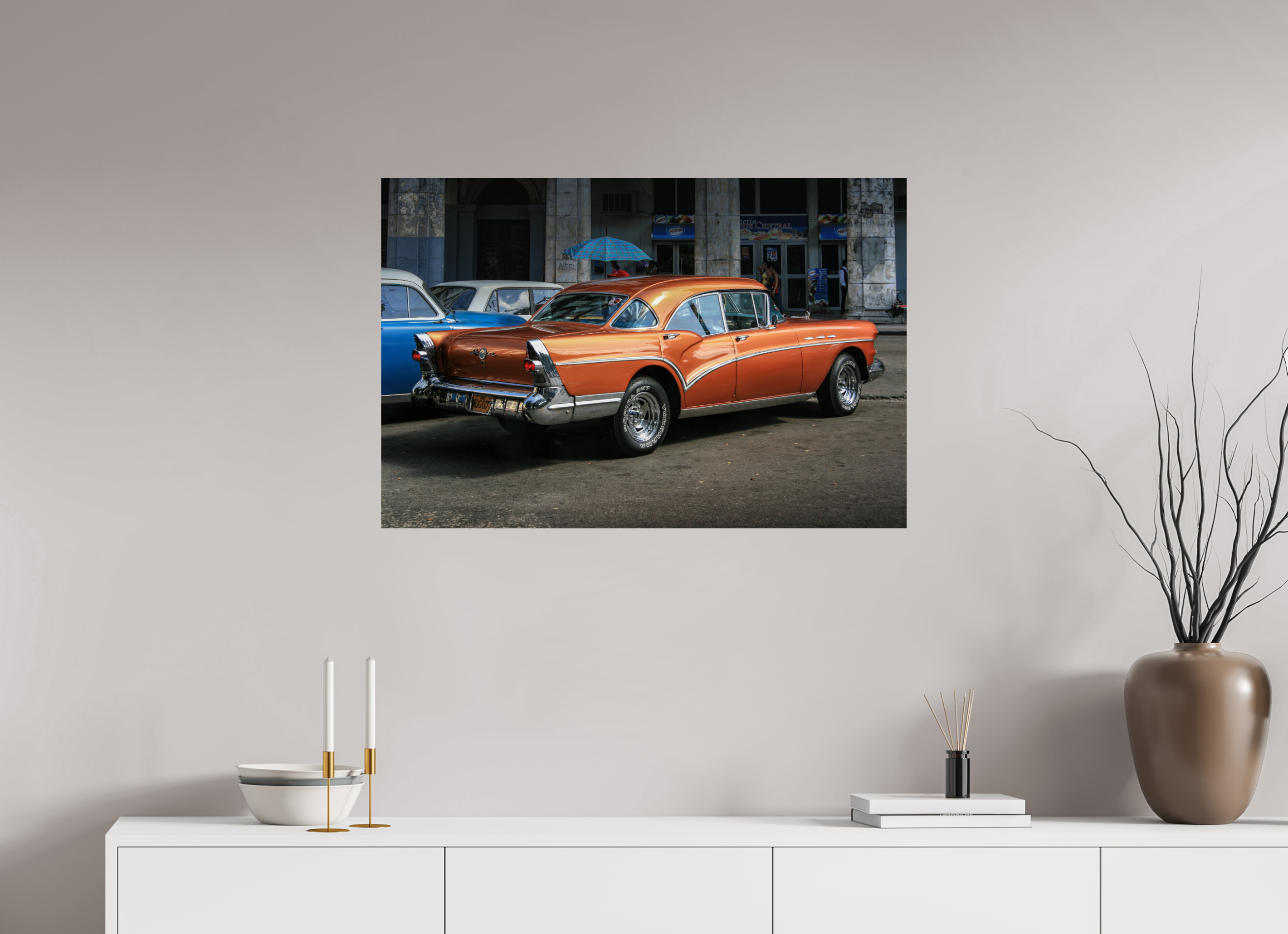 90 x 60 cm, ChromaLuxe HD Metal Print '57 Buick Special