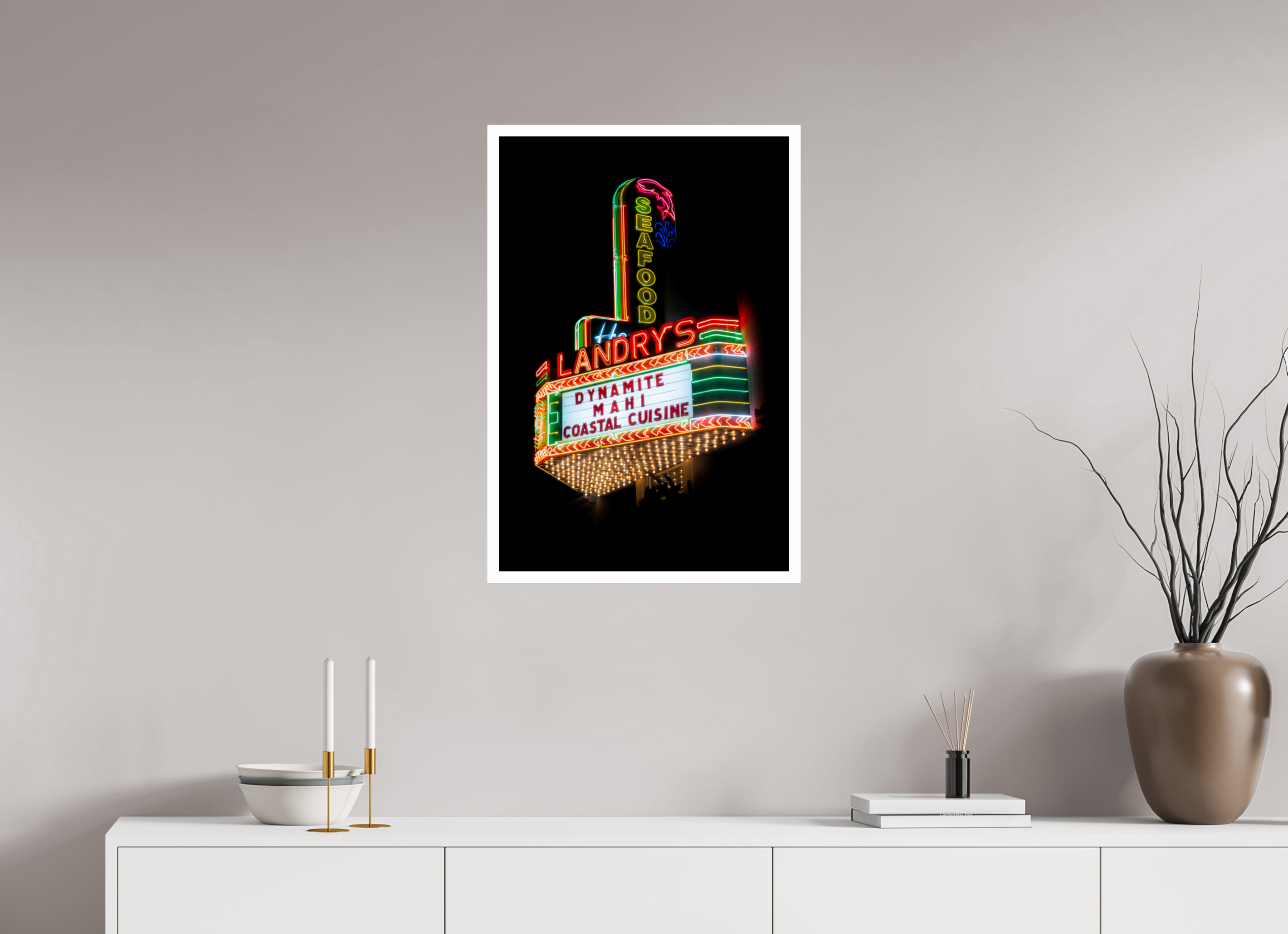 50 x 75 cm, Photo Print On Crystal DP II Landry's Seafood